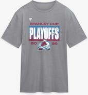 FANATICS Men's Fanatics Athletic Heather Gray Colorado Avalanche 2026 Stanley Cup Playoffs Vintage Tri-Blend T-Shirt