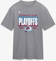 FANATICS Men's Fanatics Athletic Heather Gray Colorado Avalanche 2026 Stanley Cup Playoffs Vintage Tri-Blend T-Shirt