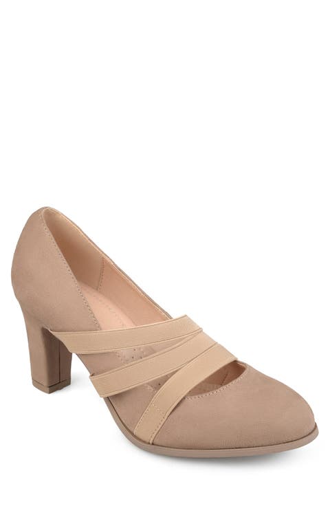 Journee Collectoin Loren Block Heel Pump - Wide Width (Women)