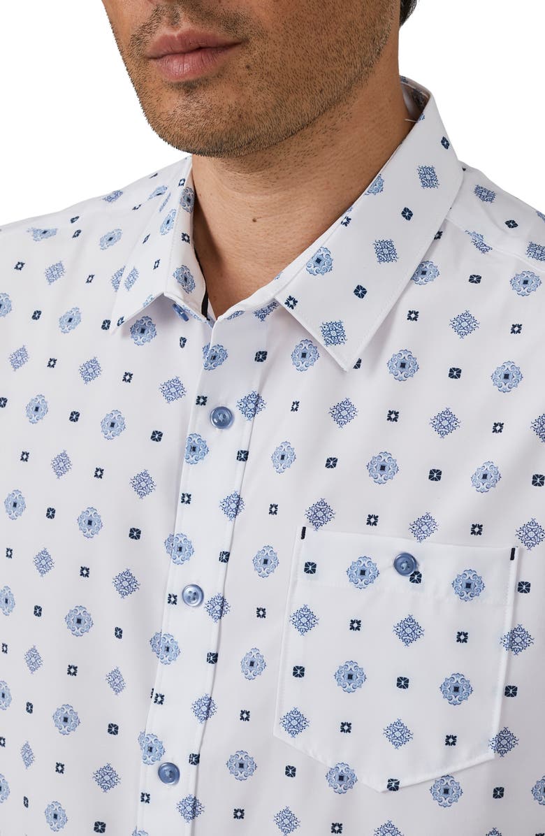 7 Diamonds Daydreamer Short Sleeve Button-Up Performance Shirt, Alternate, color,