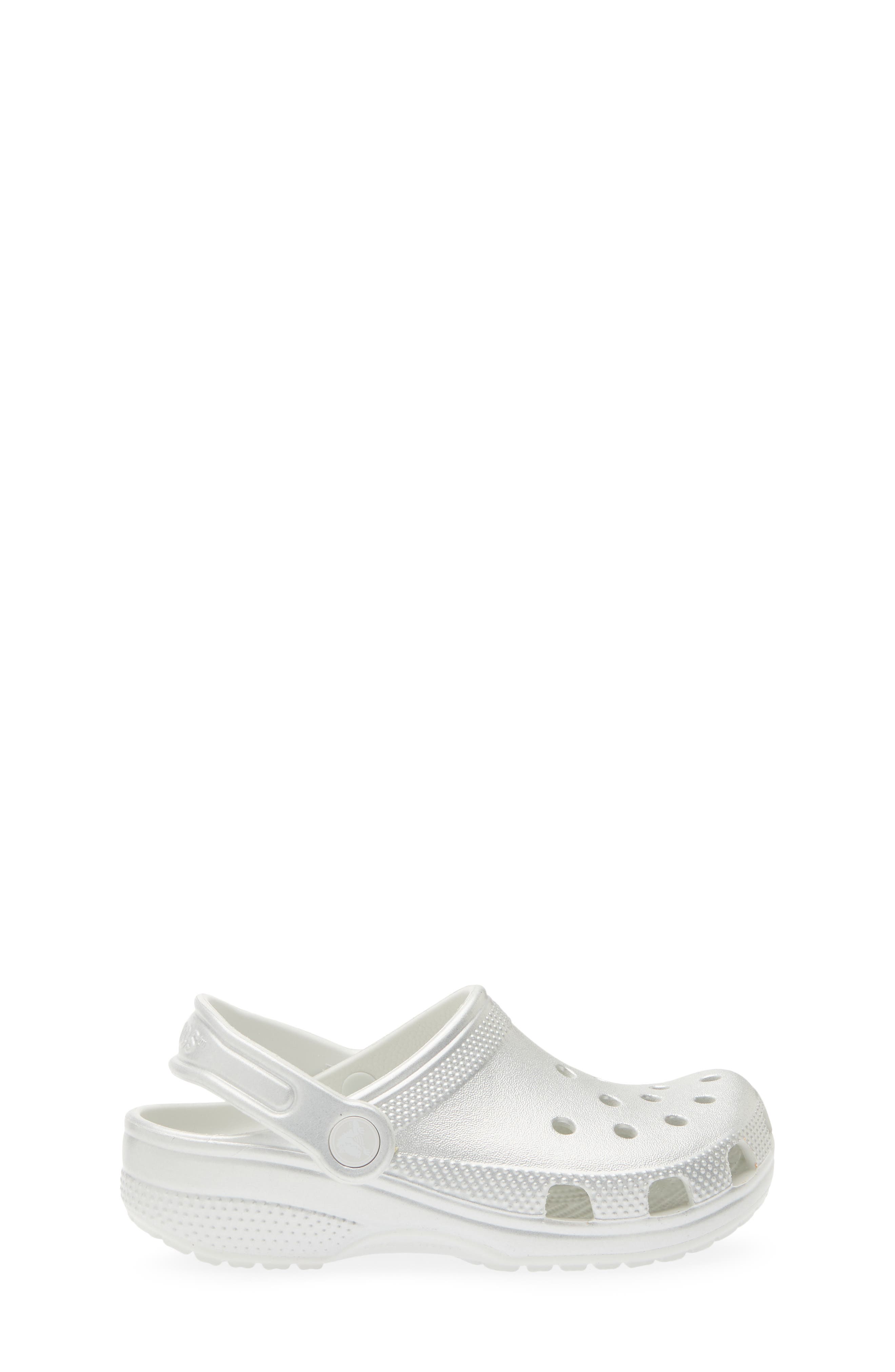 Kids' Classic Tinted Metallic Clog, Alternate, color, SILVER