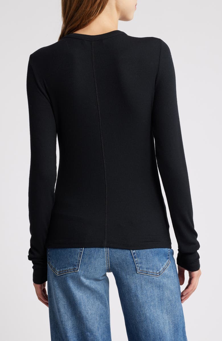 FRAME Long Sleeve Shoulder Button T-Shirt, Alternate, color,