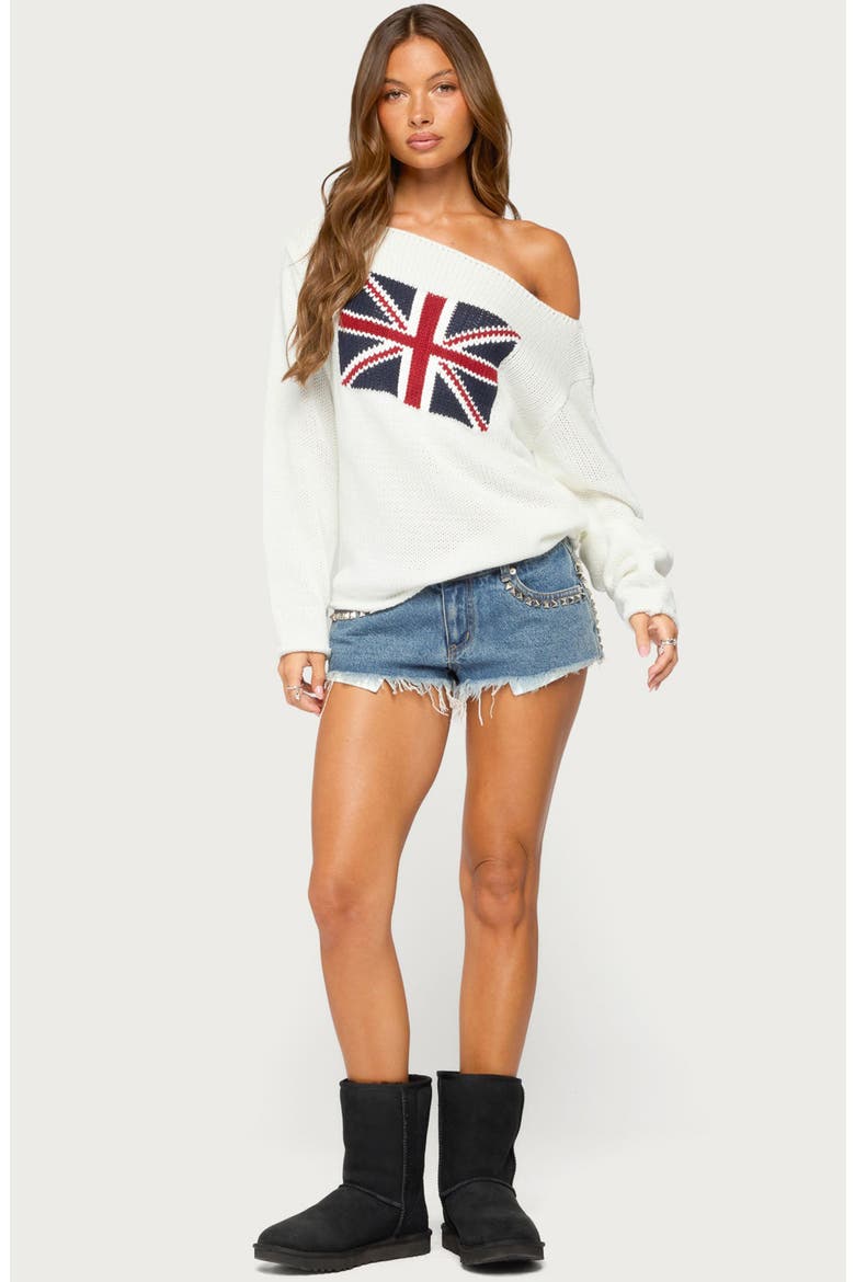 London Girl Knit Sweater, Alternate, color, CREAM