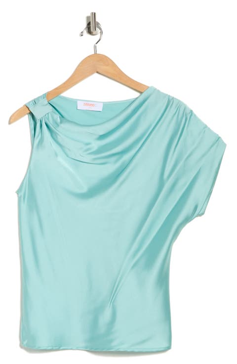 Asymmetric Satin Top