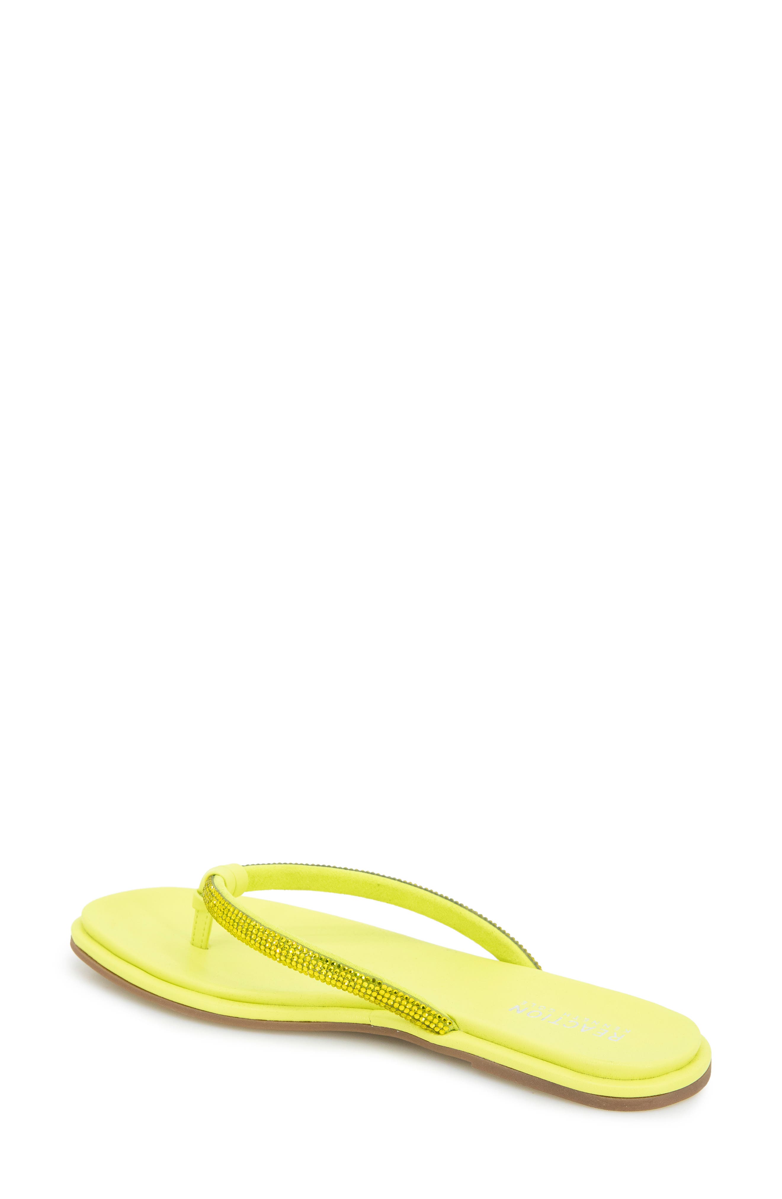 Wynwood Crystal Strap Flip Flop, Alternate, color, LIMEADE