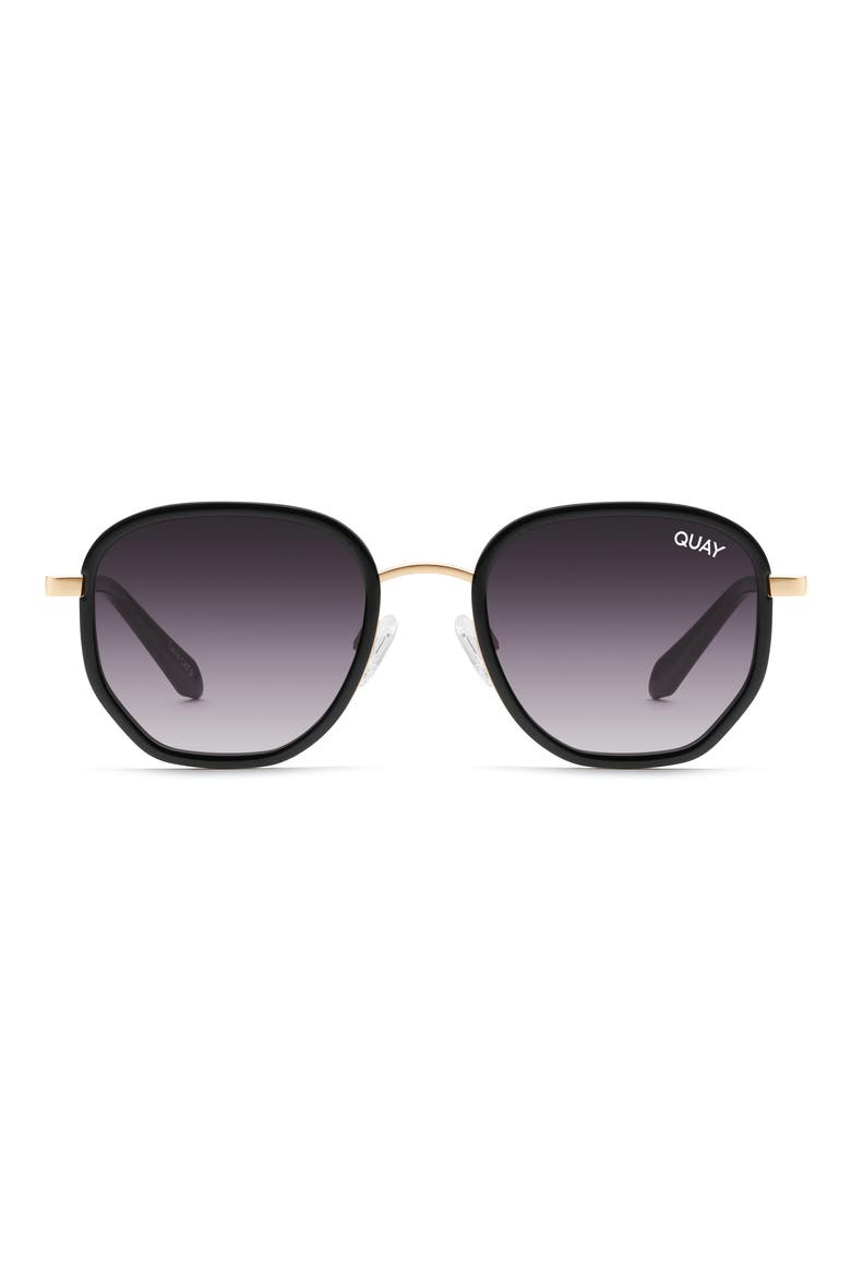 Big Time Remixed 46mm Gradient Square Sunglasses, Main, color, BLACK/ SMOKE