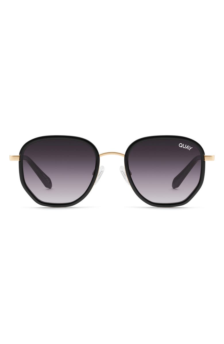 QUAY Big Time Remixed 46mm Gradient Square Sunglasses, Main, color, 