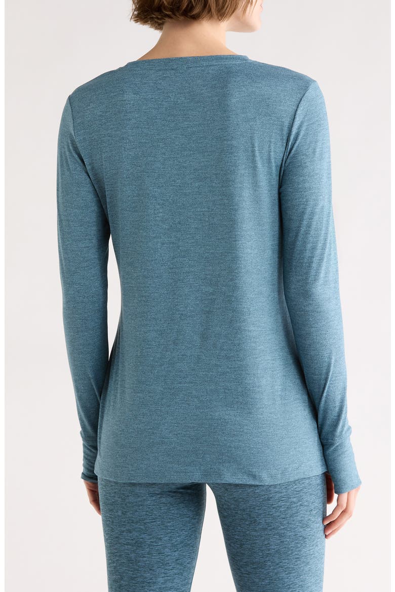 Harper Long Sleeve Active Top, Alternate, color, HEATHER TIDAL