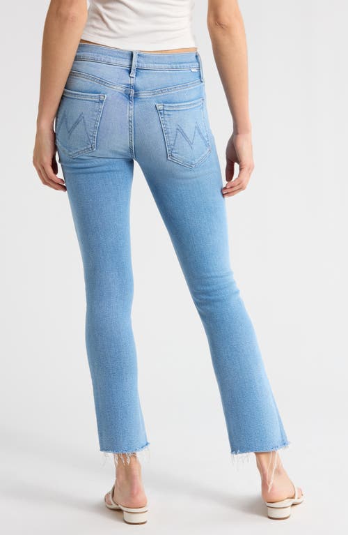 Mother The Mid Rise Dazzler Ankle Slim Jeans In In The Blink Of An Eye In Blessing In Disguise
