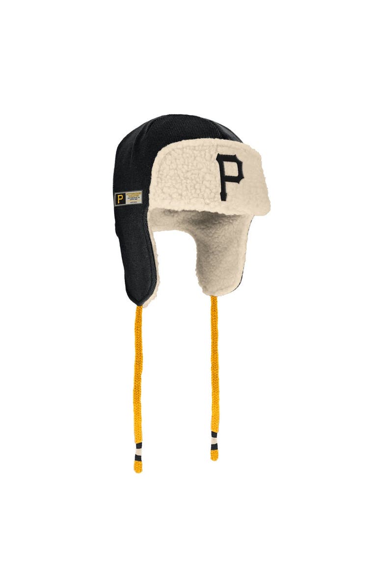 FANATICS Men's Fanatics Branded Black Pittsburgh Pirates Trapper Hat, Alternate, color,