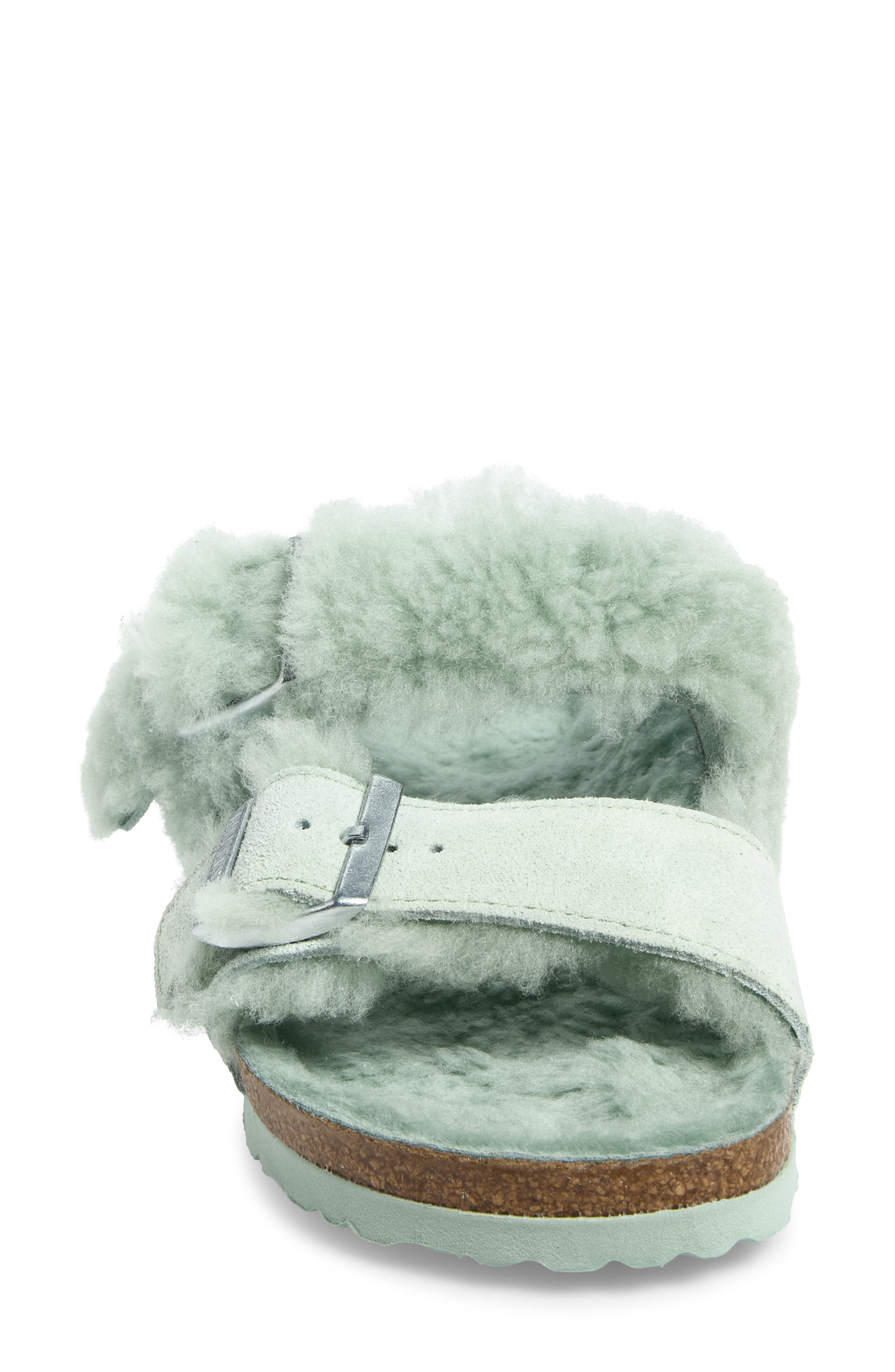 Arizona Genuine Teddy Shearling Lined Slide Sandal, Alternate, color, MATCHA/ MATCHA