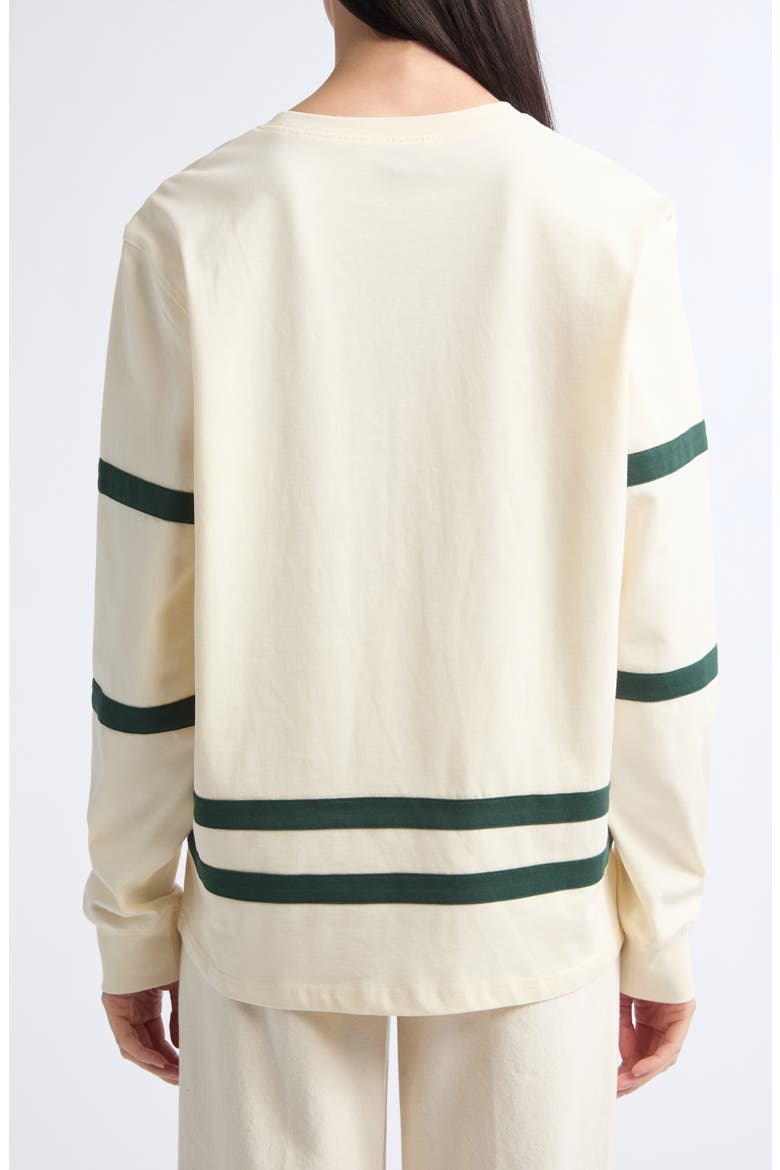 Gender Inclusive Flynn 97 Varsity Long Sleeve T-Shirt, Alternate, color, IVORY