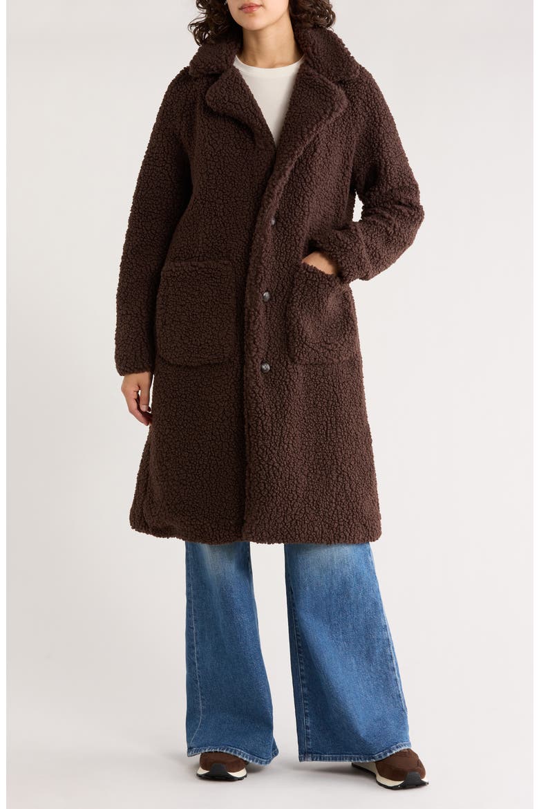 Missy Teddy Coat, Main, color, CHOCOLATE