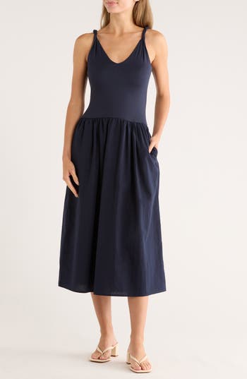 Tart Rosalba Sleeveless Fit & Flare Midi Dress In Blue