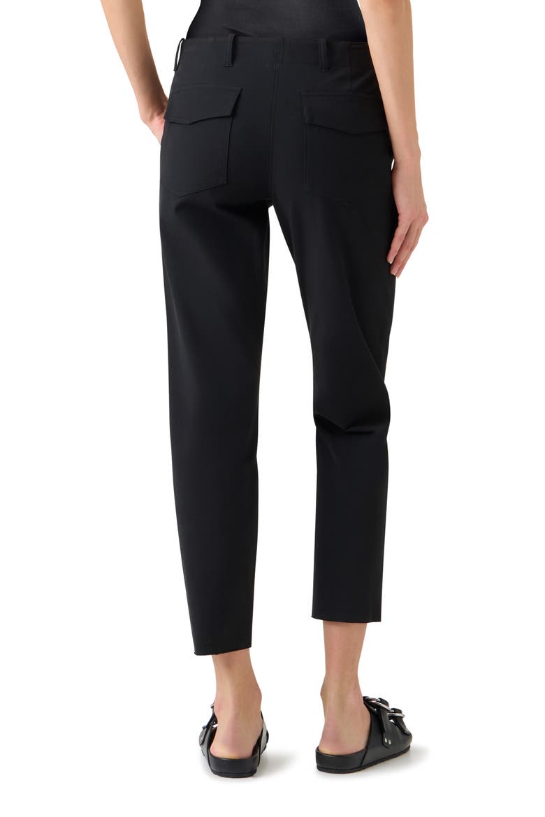 Franco Stretch Cotton Gabardine Slim Ankle Pants, Alternate, color, BLACK