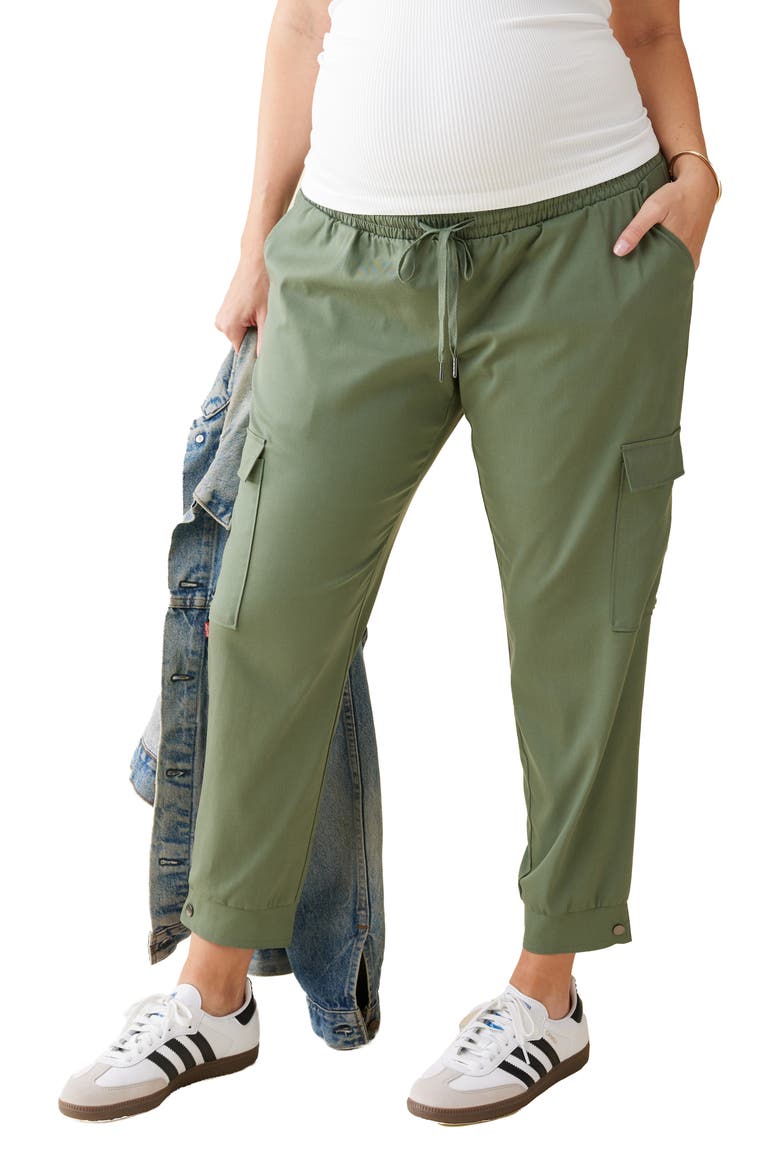 Under the Bump Drawstring Cargo Pants, Main, color, AGAVE