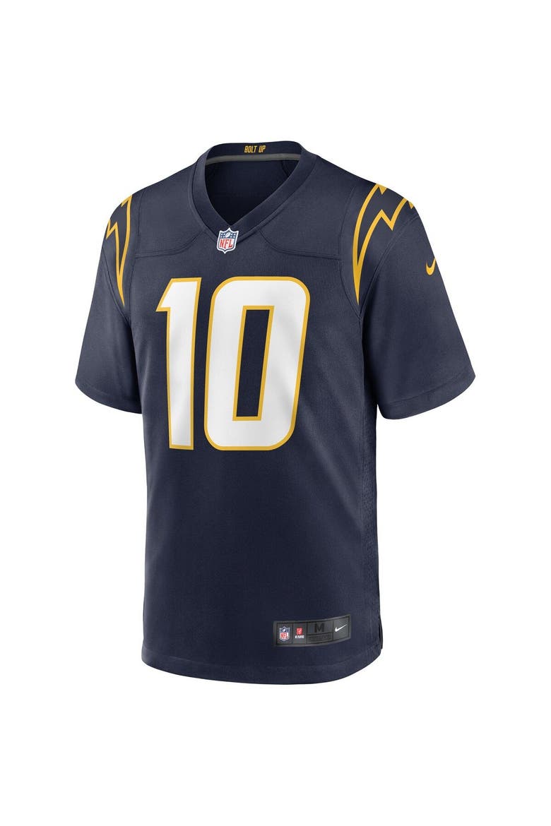Men's Nike Justin Herbert Navy Los Angeles Chargers Alternate Game Jersey, Alternate, color, Navy