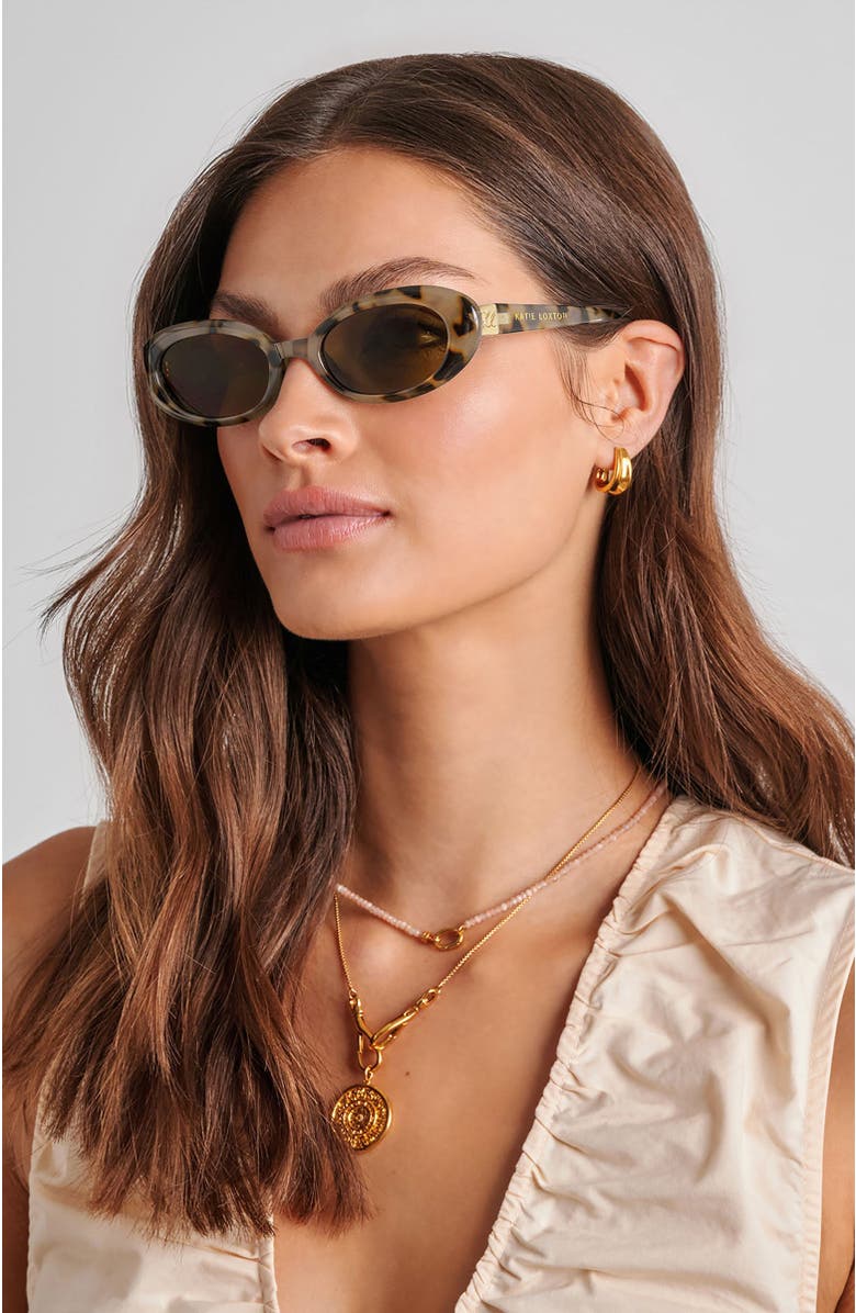 Katie Loxton Bordeaux Sunglasses, Alternate, color, Dark Tortoiseshell