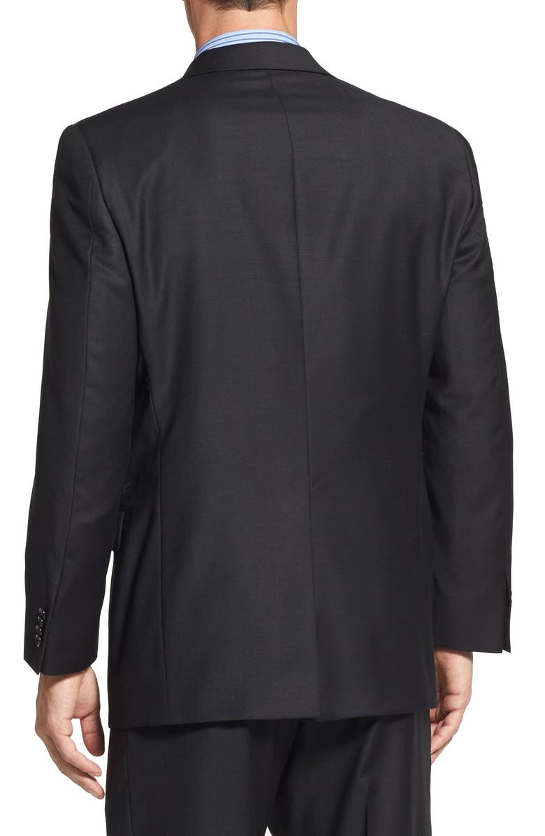 Hart Schaffner Marx Chicago Classic Fit Black Wool Suit, Alternate, color, 