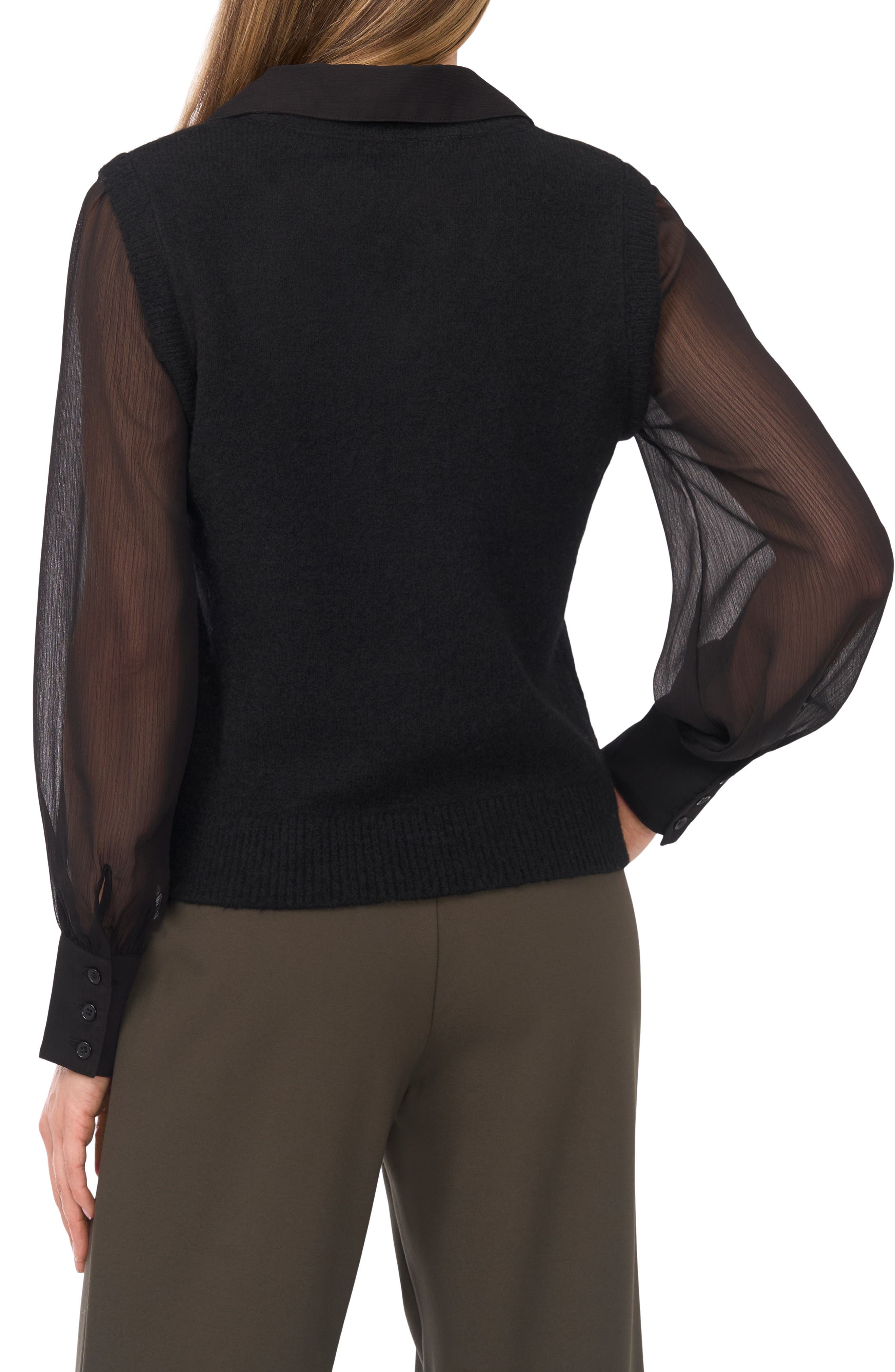 Illusion Two-Piece Sweater Vest Top - image 2