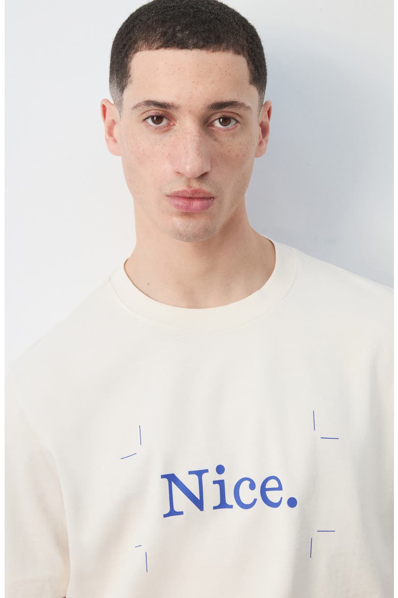 x Fantastic Man Nice Graphic T-Shirt, Alternate, color, OFF WHITE