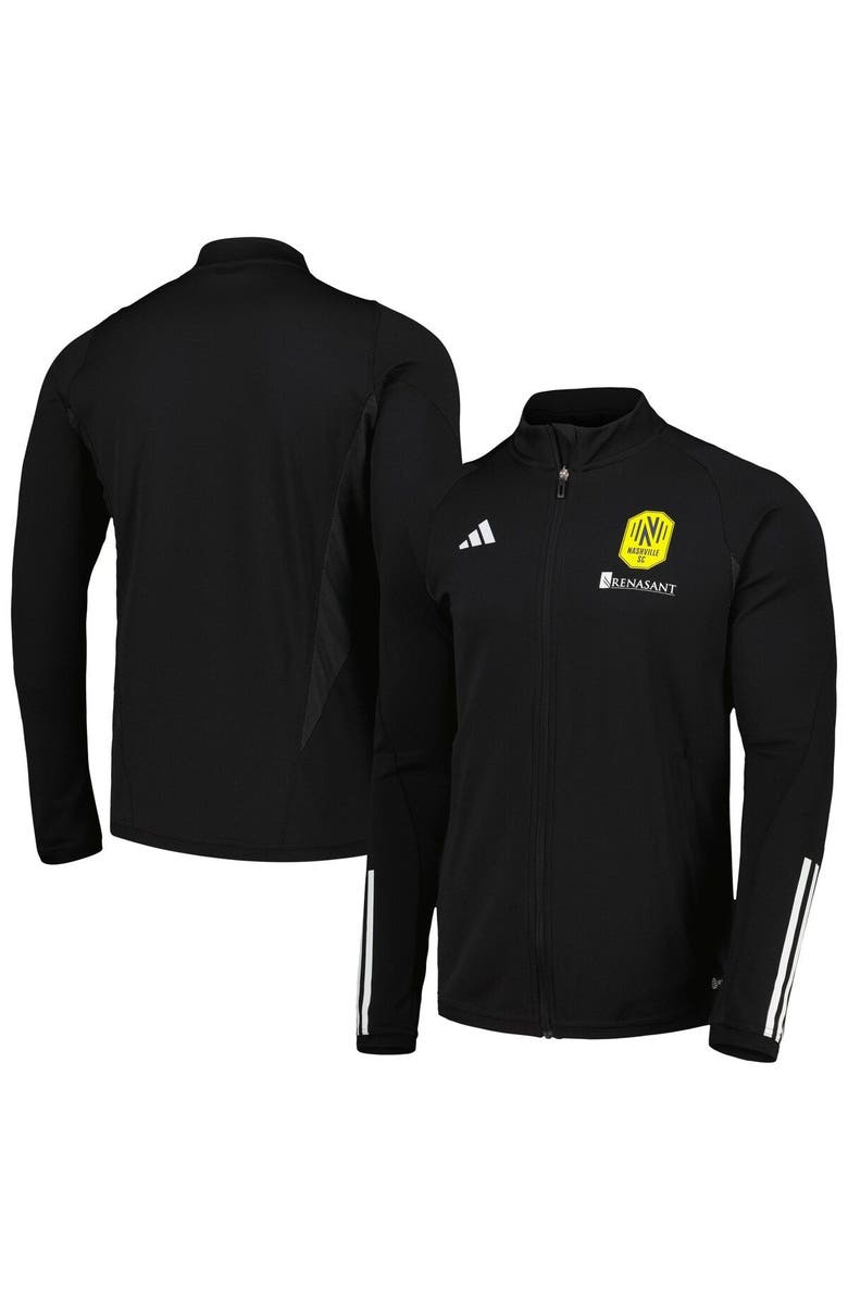adidas Men's adidas Black Nashville SC 2023 On-Field AEROREADY Full-Zip Training Top, Main, color, 