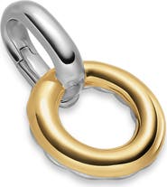 David Yurman Amulet Holder in Sterling Silver with 14K Yellow Gold, 20.3mm