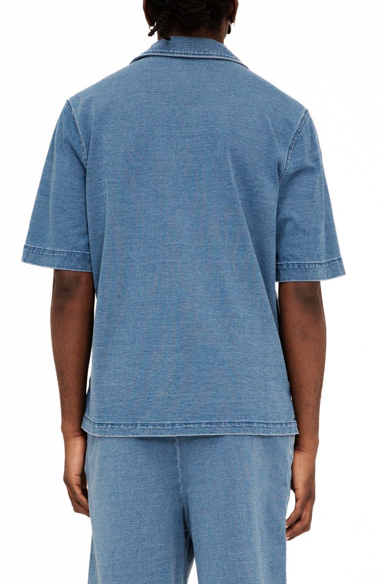 PURPLE BRAND Cotton Jersey Camp Shirt, Alternate, color, 