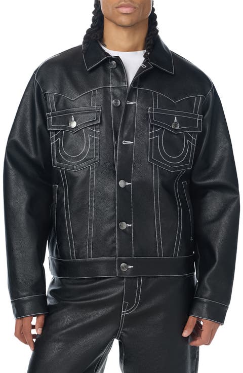 Jimmy Oversized Faux Leather Jacket