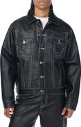 True Religion Jimmy Oversized Faux Leather Jacket