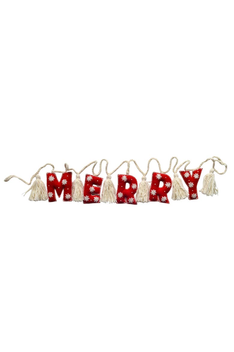 Merry Garland, Main, color, Red and Ivory