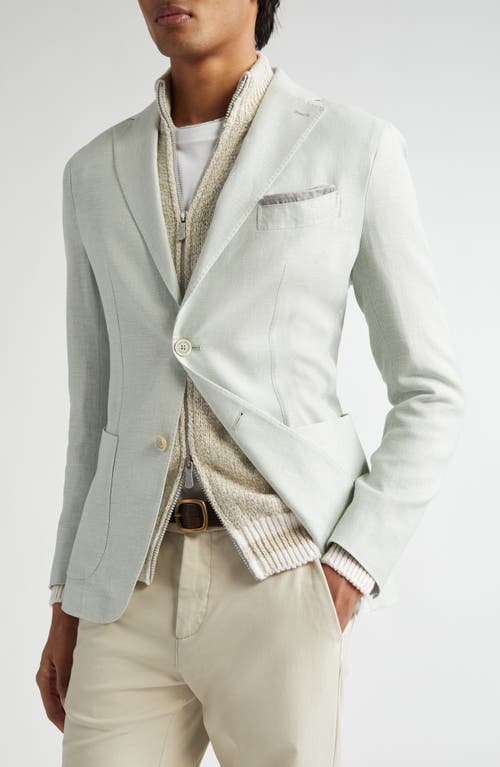 ELEVENTY ELEVENTY UNSTRUCTURED LINEN & WOOL BLEND SPORT COAT 