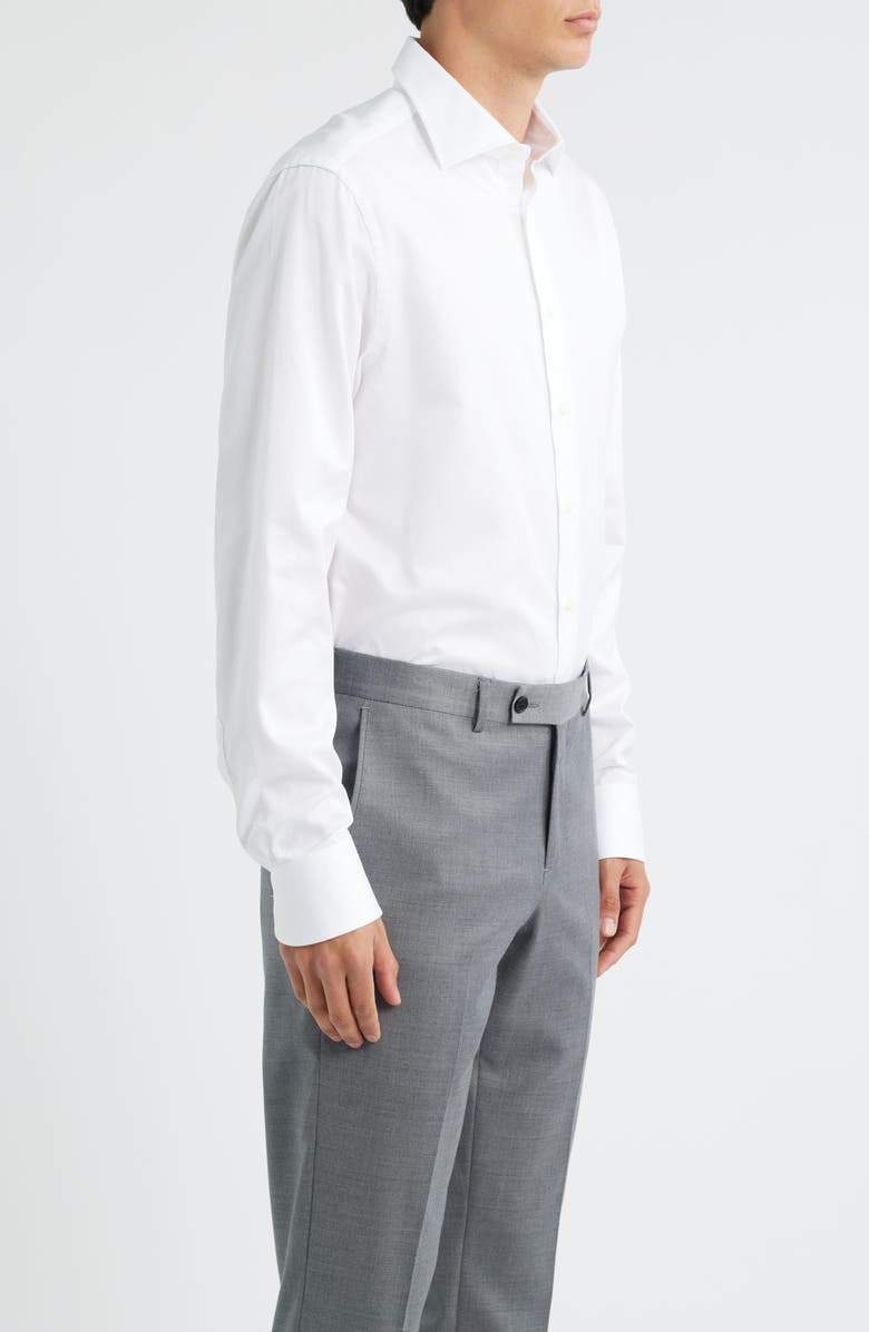 Canali Regular Fit Dress Shirt, Alternate, color, White