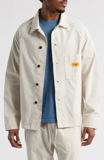 Service Works Organic Cotton Ripstop Front Of House Jacket In Brown