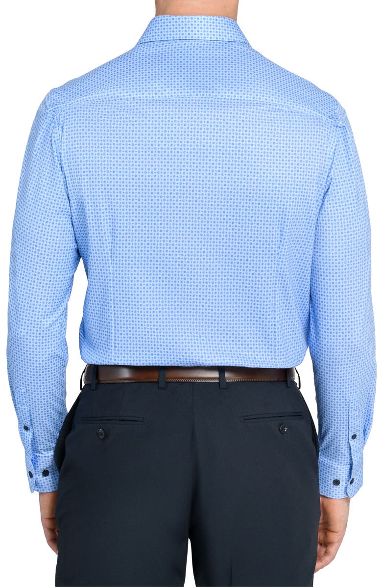 W.R.K Geo Motif Slim Fit Cotton Dress Shirt, Alternate, color, Light Blue