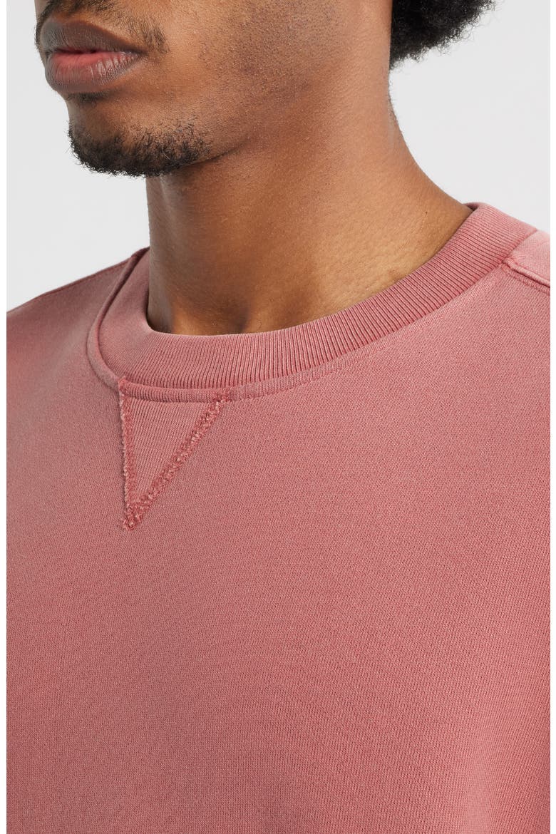 Vintage Crewneck Sweatshirt, Alternate, color, RED
