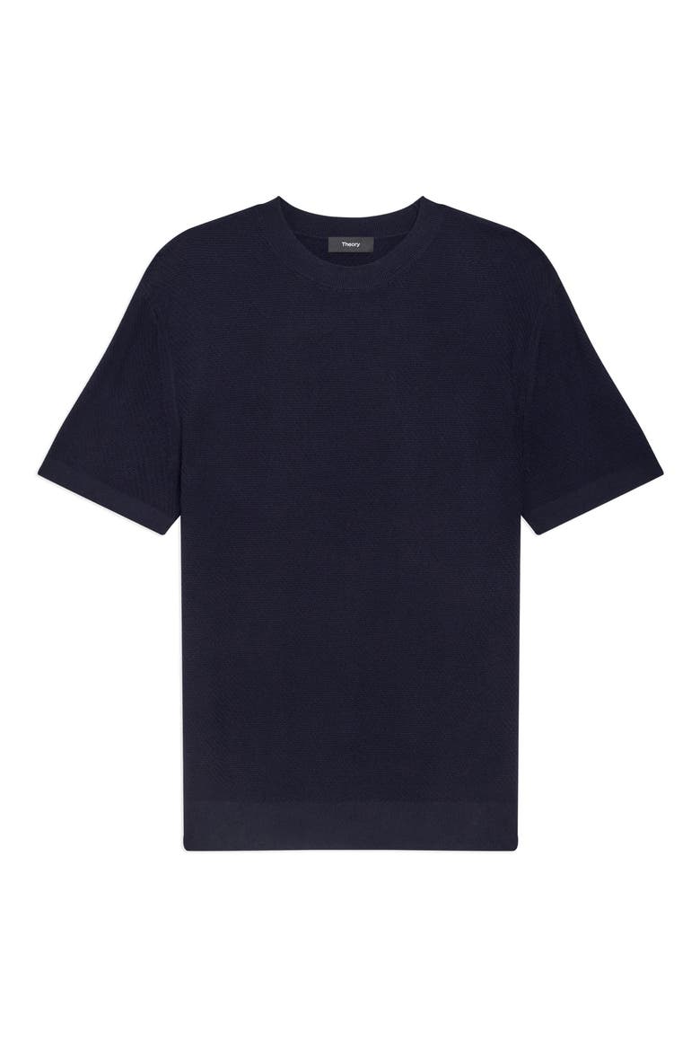 Soris Waffle Crewneck T-Shirt, Alternate, color, BALTIC