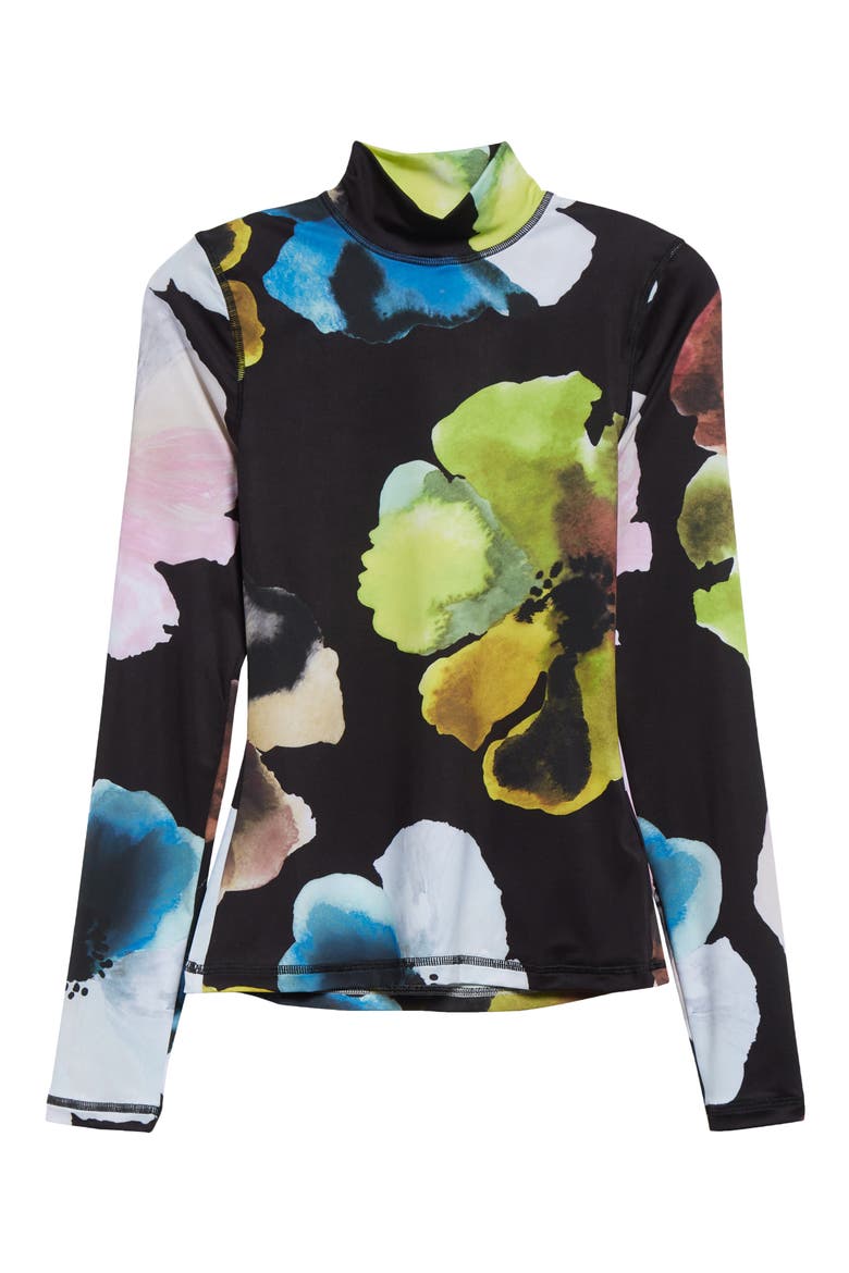 Watercolor Bloom Jersey Top, Alternate, color, WATERCOLOR BLOOM MAXI