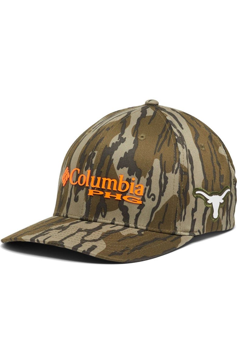 Columbia Men's Columbia Mossy Oak Camo Texas Longhorns Bottomland Flex Hat, Main, color,