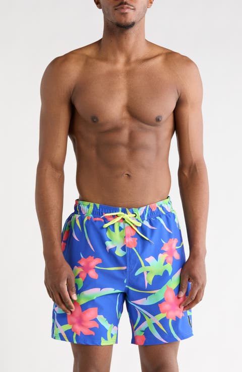 Manic Print Swim Trunks