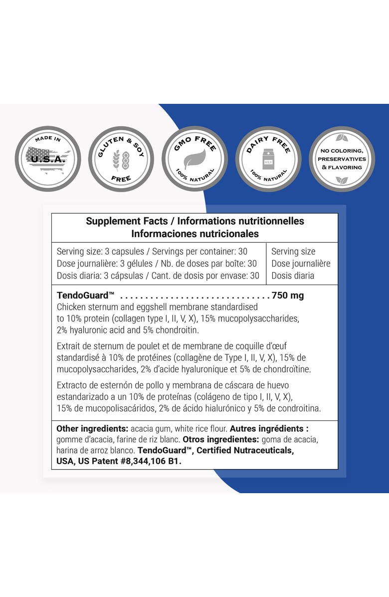 SuperSmart Tendo-Fix 750mg per Day, Alternate, color, NO COLOR