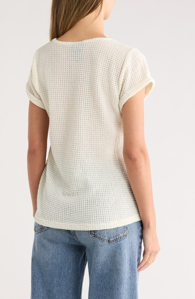 Forgotten Grace Cotton Short Sleeve Top, Alternate, color, Natural
