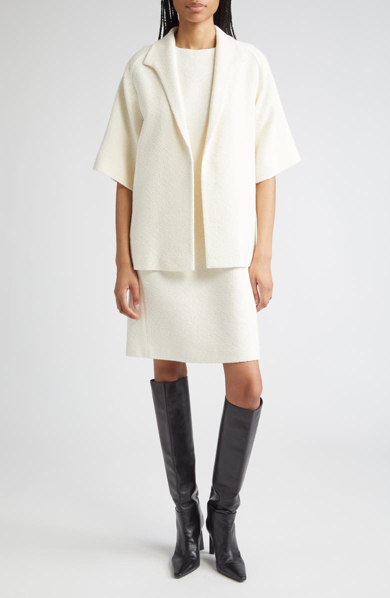 Lafayette 148 New York Harpson Sleeveless Tweed Sheath Dress, Alternate, color, 