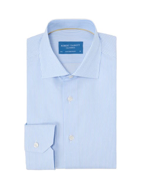 Reynolds Dobby Stripe Shirt in Contemporary Fit