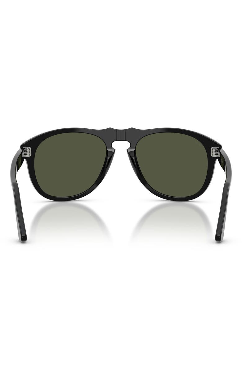 Persol 54mm Pilot Sunglasses, Alternate, color, Black / Green