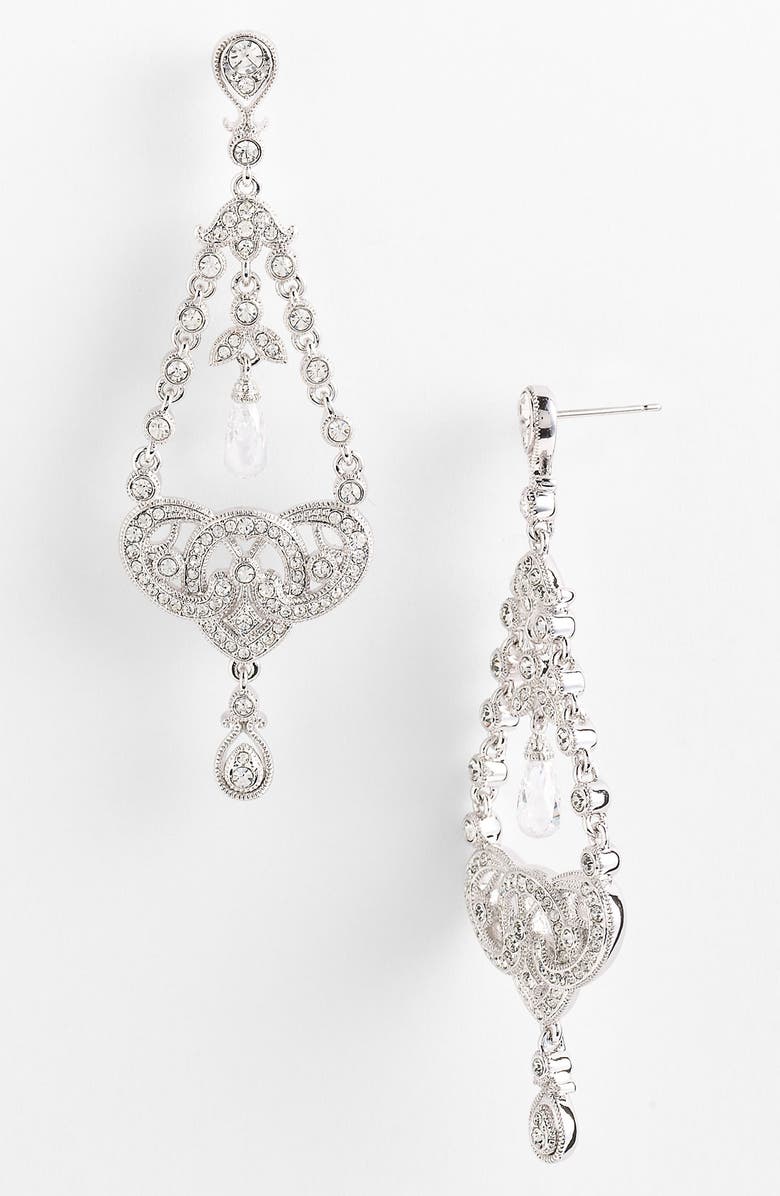 Nadri 'Nouveau' Crystal & Cubic Zirconia Chandelier Earrings, Main, color, 