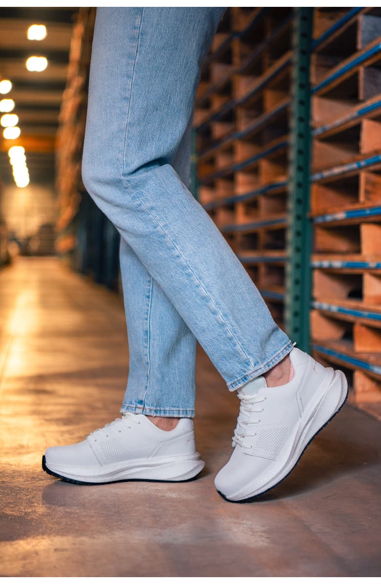 Xena Workwear Astra Static Dissipative Composite Toe Athletic Safety Shoe, Alternate, color, White