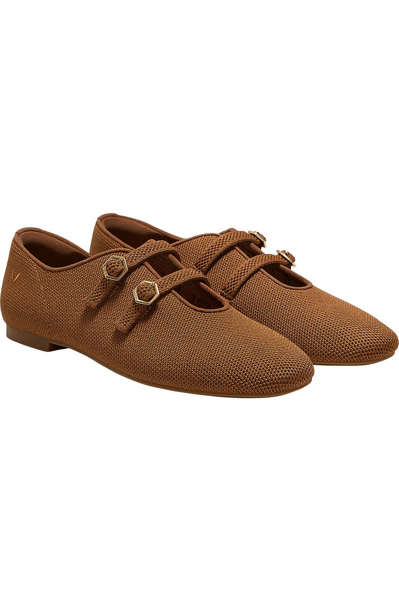 VIVAIA Twin-Strap Flats, Main, color, Caramel