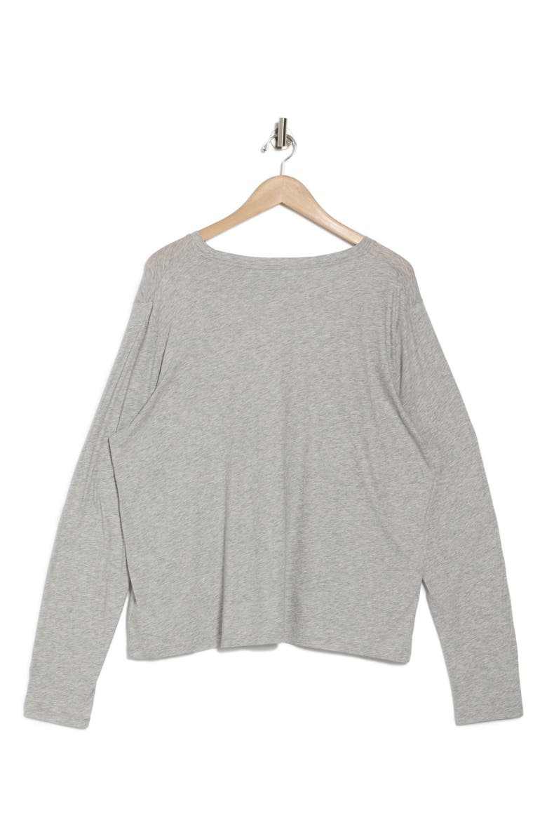 Vince Essential Long Sleeve T-Shirt, Alternate, color, Heather Grey