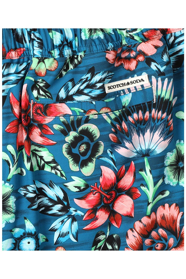 Full Bloom Swim Trunks, Alternate, color, LYONS BLUE